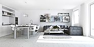 Elegant Apartment Interior with White Wall Paint Color