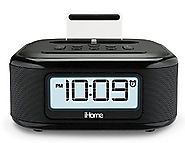 iHome iPL23 Stereo FM Clock Radio with Lightning Dock Charge/Play for iPhone 5/5S 6/6Plus 6S/6SPlus