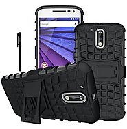 Moto G4 Case, Moto G4 Plus Case - OEAGO [Shockproof] [Impact Protection] Tough Rugged Dual Layer Protective Case Cove...