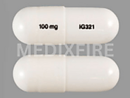 Gabapentin 100 mg IG321 White Capsule/Oblong
