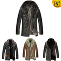 Mens Fur Leather Jacket CW141477