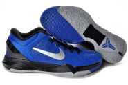 Nike Zoom Kobe VII(7) Elite Black/Blue/Silver Mens