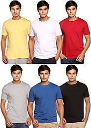 Pack of 6 Cotton T-Shirts by Henry Hudson