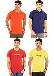 Pack Of 2 Polo & 2 Round Neck T-shirt By Neva
