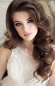 Cute Wavy Hairstyle for Wedding