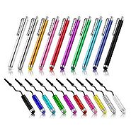 Chromo Inc Bundle of 20 Vibrant Colorful Premium Stylus Pens for all Touchscreen Smartphones and Tablets. New Color C...
