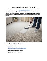 Best Cleaning Company in Abu Dhabi: A Complete Guide to Top Services