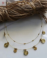 Invisible Necklace Sets with Exquisite Gold Coins and Vibrant Beads. – Supermacchi Jewellery Collections