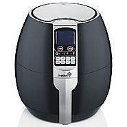 Ivation 1500 Watt Multifunction Electric Air Fryer with Digital LED Display Featuring 8 Cooking Presets Menu, Timer a...