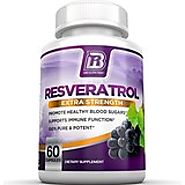 Resveratrol Supplement for Maximum Anti-Aging Support, Immune System Boost & Heart Health - Standardized to 50% Trans...