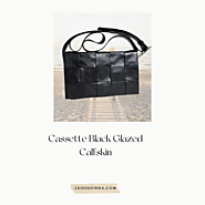 Elevate your everyday style with the Cassette Black Glazed Calfskin Bag – where luxury meets modern sophistication.