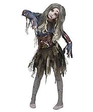 Zombie Girls Halloween Costume, Medium (8-10)