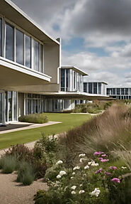 Modern contractor accommodation at Sizewell C provides essential living space for the workforce behind the nuclear pr...