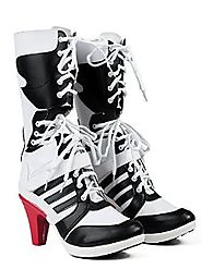 Dreamy House Womens Cosplay Shoes Suicide Squad Harley Quinn Boots