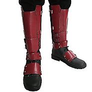 Dead Cosplay Pool Shoes PU Adult Side Zipper Covers Knee High Boots