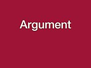 Lesson 8 - Argument