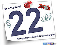 Get $22 off on all single garage door