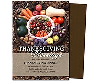 Abundance Thanksgiving Invitation Template