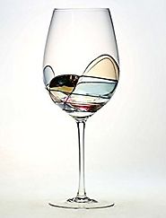 Antoni Barcelona Hand Painted Large Wine Glass - Unique Gifts for Women, Men, Wedding, Anniversary, Couples, Engageme...