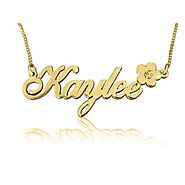 Kaylee Style Name Necklace With Diamond