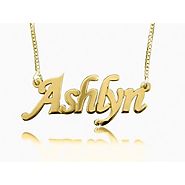 Ashlyn Style Custom Gold Name Necklace -