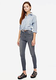 Jeans: high waist skinny skinny