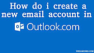 How do you create an Outlook email account?