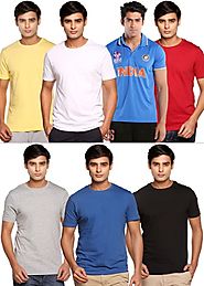 Pack of 6 Round Neck Cotton T-Shirts By Henry Hudson With 1 ICC Polo