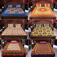 100% Cotton Rajasthani - Pack Of 6 Bed Sheets By Incredible Homes