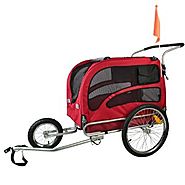 Doggyhut Large Pet Bike Trailer / Jogger Kit Dog Bicycle Carrier Red 7030201
