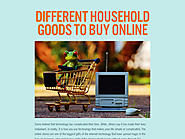 Different Household Goods to Buy Online