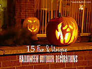 15 Fun Outdoor Decorations for Halloween 2016