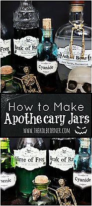 How to Make Apothecary Jars and FREE Printable Labels | The Kolb Corner