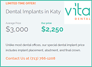 Katy Dental Implant special | Dental Implant Price | Vita Dental