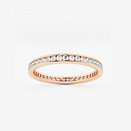 Aurora Eternity Band – 14K Rose Gold