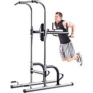 Gold's Gym XR 10.9 Power Tower Vertical Knee Raise Features Several Different Stations