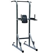 Soozier Fitness Power Tower w/ Dip Station & Pull Up Bar