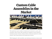 Custom Cable Assemblies in the Market