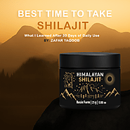The Best Time to Take Shilajit – What I Learned After 30 Days of Daily Use