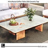 Hina Recta Coffee Table 150 Ceramic Top