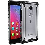 Huawei Honor 5X Case, POETIC Affinity Series Premium Thin/No Bulk/ protection where its needed/Clear/Dual material Pr...