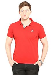 Duke Men's Cotton Polo T-Shirt - Red