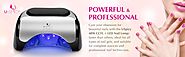 LED UV Nail Dryer USpicy 48W LED UV Nail Lamp for Gel Based Polishes with Automatic Sensor, Pull-down Cover, Acrylic ...