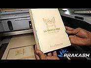 laser cutting and engraving of personalized MDF diary by Prakash laser