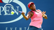 Tornado Black shows off remarkable game to go with memorable name at junior girls' US Open tennis tournament