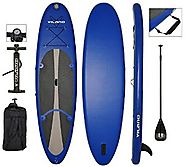 Vilano Navigator 10' (6" Thick) Inflatable SUP Stand Up Paddle Board Package