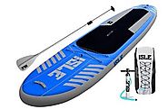 ISLE Airtech 10' Inflatable Stand Up Paddle Board (6" Thick) | New 2016 Fusion-Lite Construction up to 30% Lighter (B...