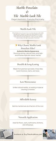 Marble Look Porcelain Tile – Elegant Marble Aesthetic with Porcelain Strength