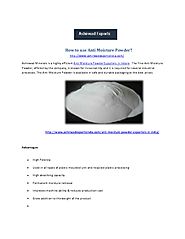 how to use anti moisture powder. - PdfSR.com