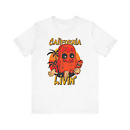 Funny California Livin' Graphic T-Shirt Design | Whimsy Tee